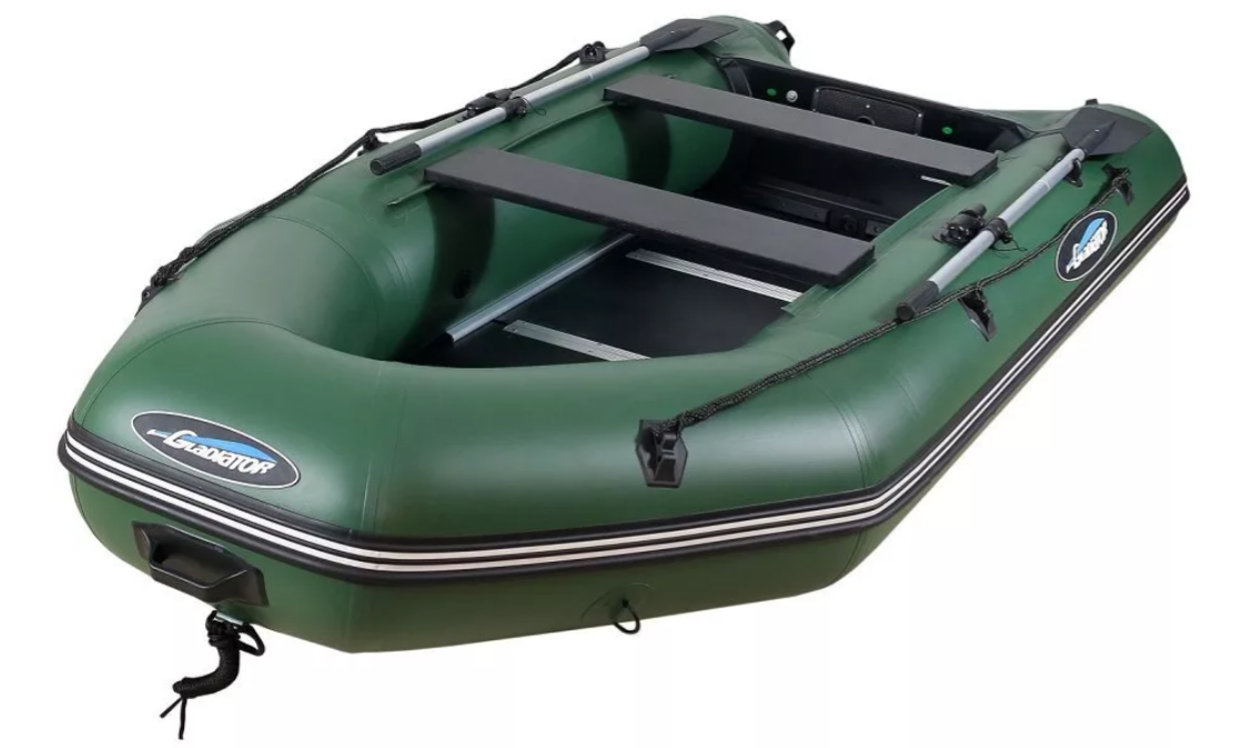 МОТОРНО-ГРЕБНАЯ ЛОДКА ПВХ GLADIATOR А 340 ТК С ФАНЕРНЫМ ПОЛОМ в Волжском