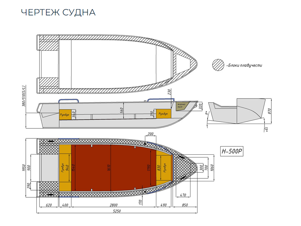 Алюминиевая лодка Неман-500 P в Волжском