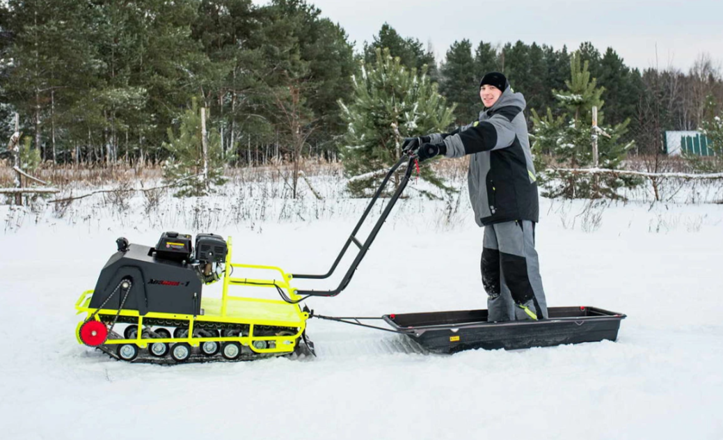 Мотобуксировщик Бурлак ХОЗЯИН-1 (капот ткань) в Волжском