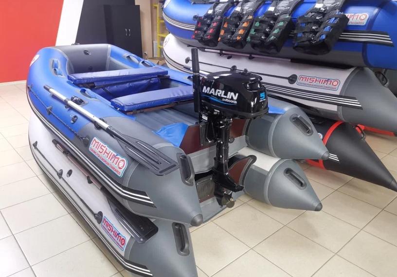 КОМПЛЕКТ ЛОДКА MISHIMO LITE 315 + МОТОР 5л.с в Волжском