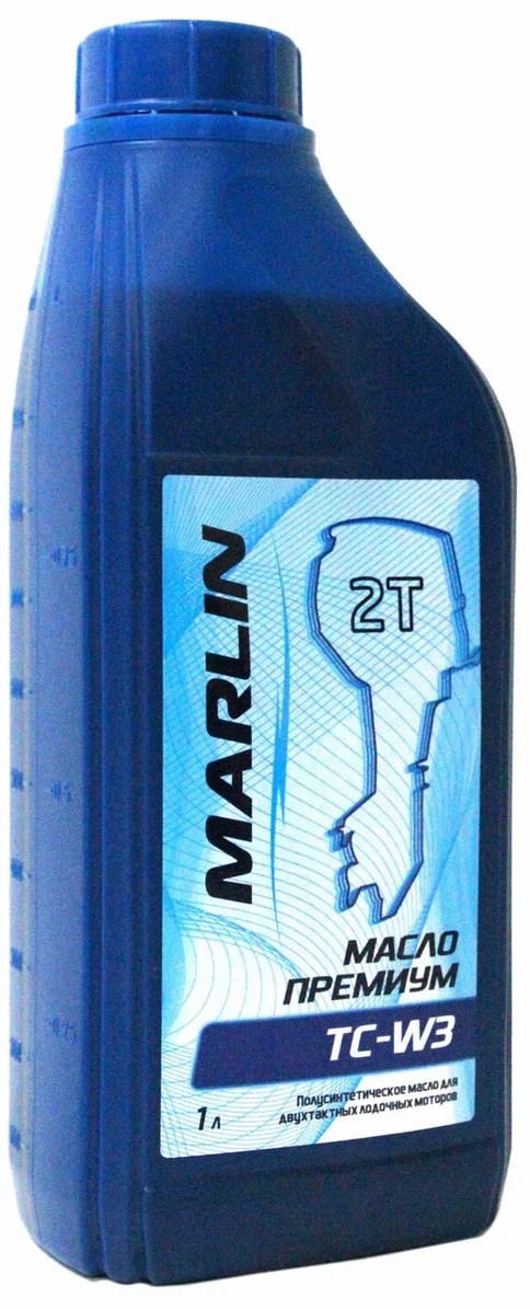 МАСЛО ПОЛУСИНТЕТИЧЕСКОЕ MARLIN ПРЕМИУМ 2Т, TC-W3, 1 ЛИТР в Волжском