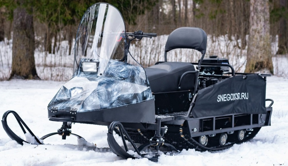 Миниснегоход Бурлак Егерь Экспедитор 15 л.с. , реверс, тормоз, капот белый в Волжском