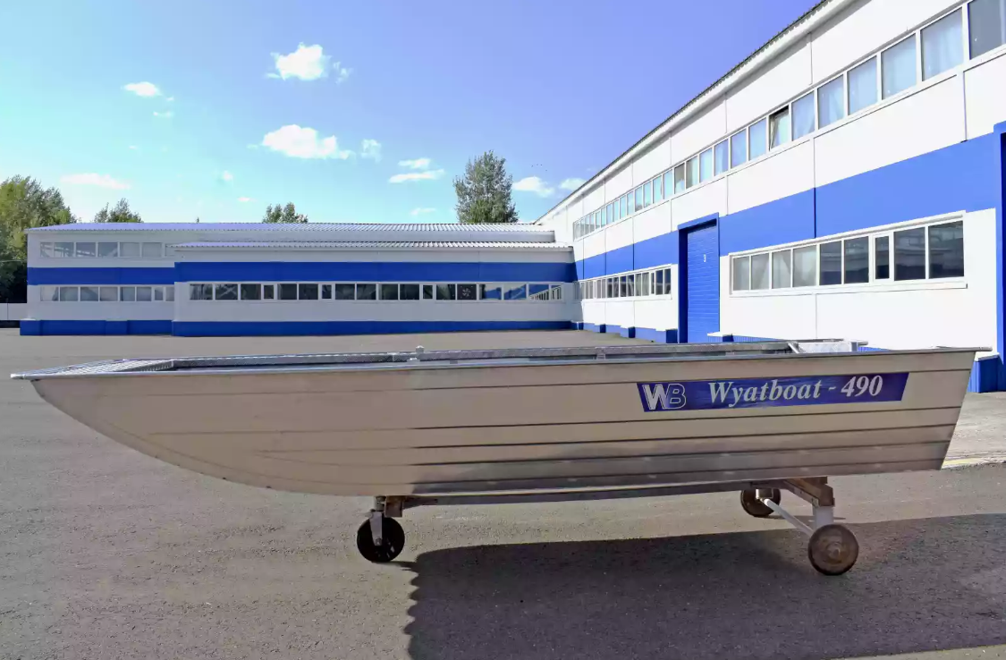 Алюминиевая лодка Wyatboat-490 Jonboat в Волжском