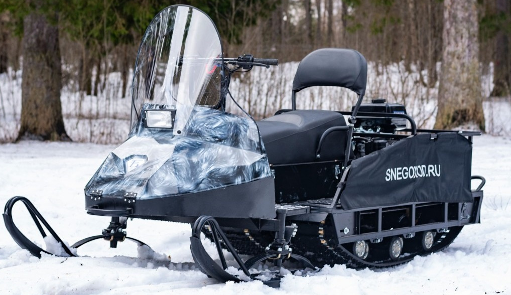 Миниснегоход Бурлак Егерь Экспедитор 15 л.с. , реверс, тормоз, капот белый в Волжском