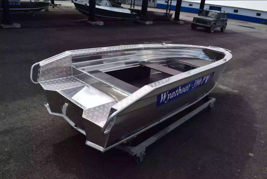 Алюминиевая лодка Wyatboat-390Р Увеличенный борт в Волжском