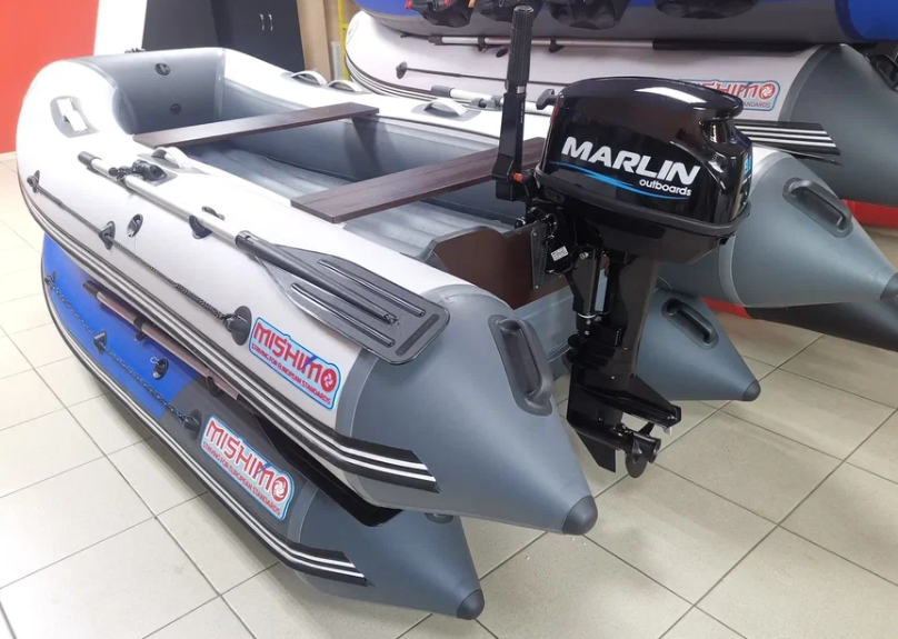 КОМПЛЕКТ ЛОДКА MISHIMO LITE 350 + МОТОР 9,8 Л.С. в Волжском