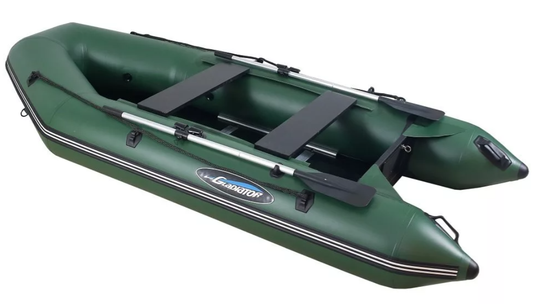 МОТОРНО-ГРЕБНАЯ ЛОДКА ПВХ GLADIATOR А 340 ТК С ФАНЕРНЫМ ПОЛОМ в Волжском