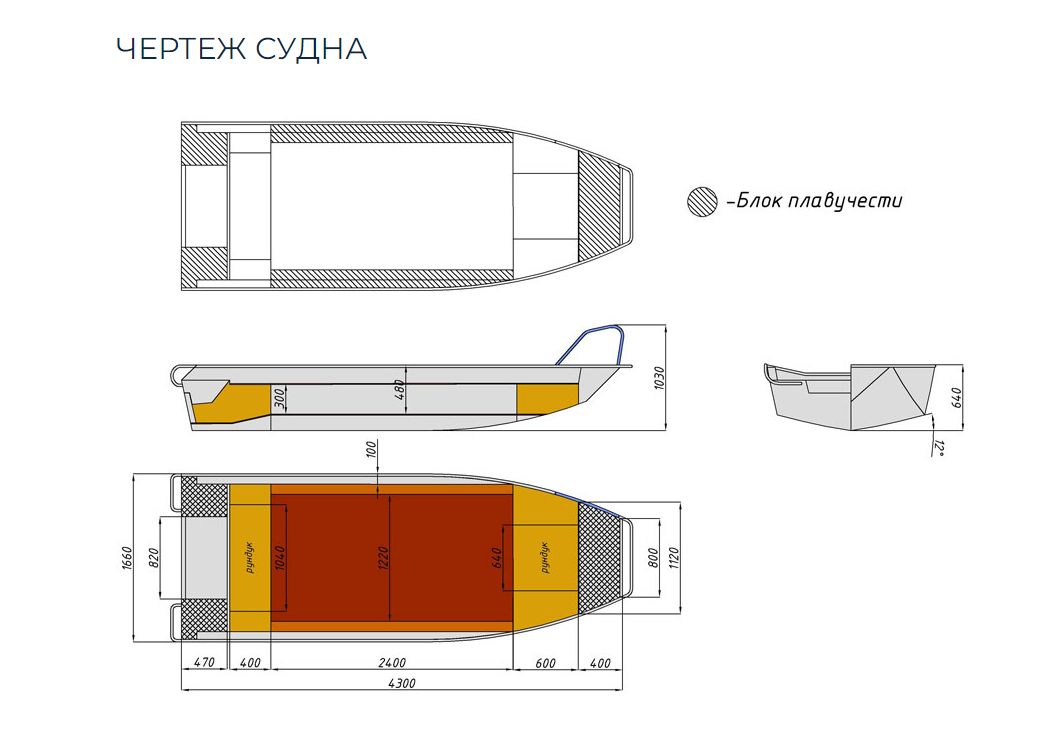 Алюминиевая лодка  Wyatboat-430 Master в Волжском