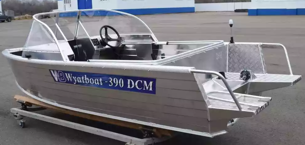 Алюминиевая лодка Wyatboat-390 DCM Увеличенный борт в Волжском