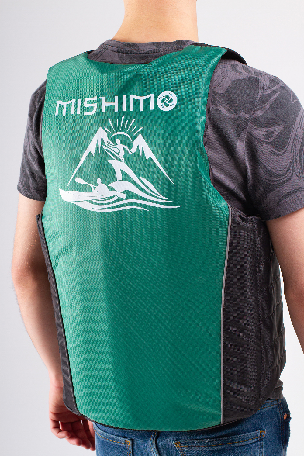 Жилет спасательный MISHIMO PRO Премиум качества Черно-зеленый в Волжском