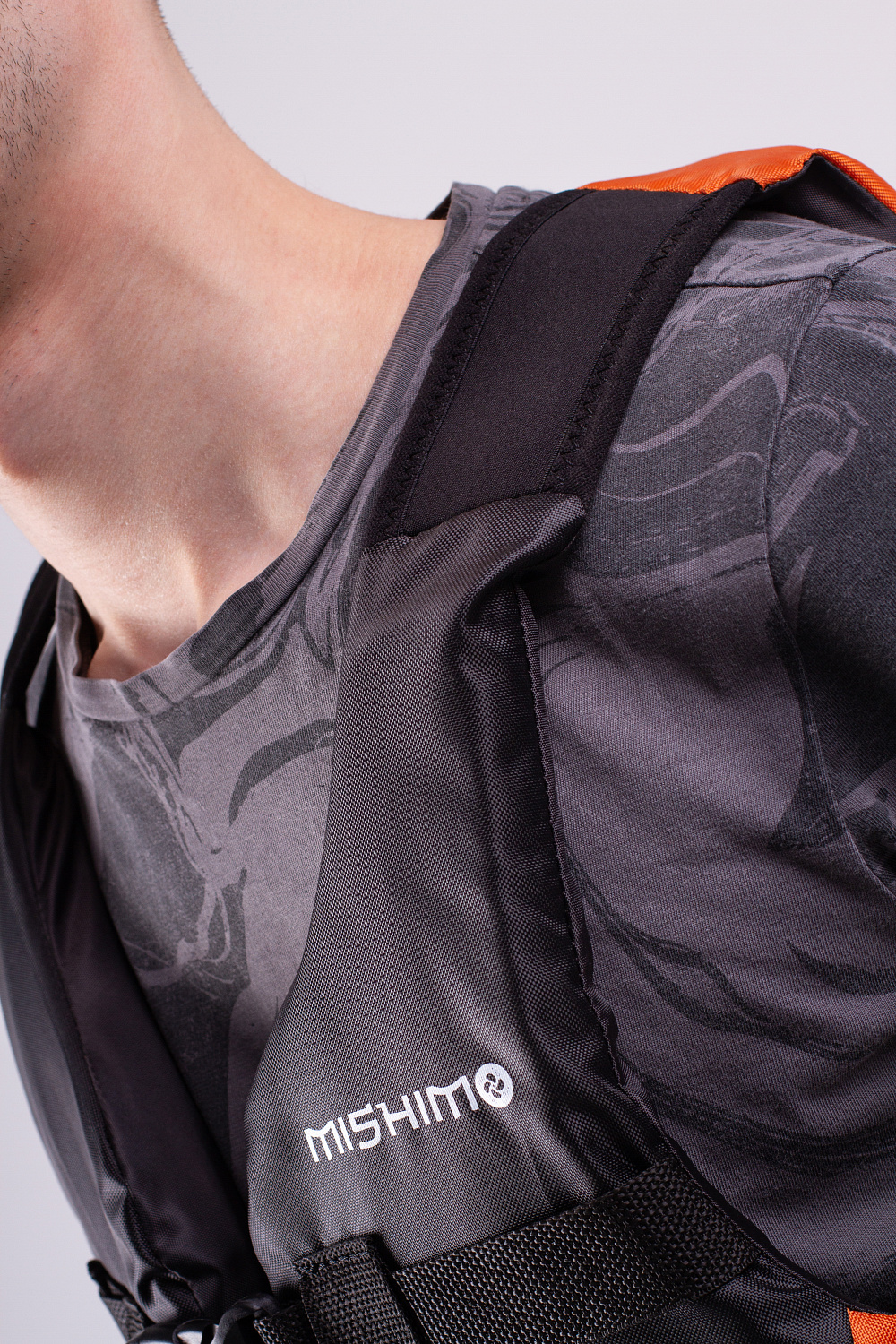 Жилет спасательный MISHIMO PRO Премиум качества Черно-оранжевый в Волжском